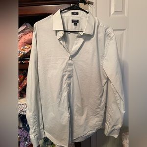 J.Crew Factory Thompson dress shirt, very light green white kind of color